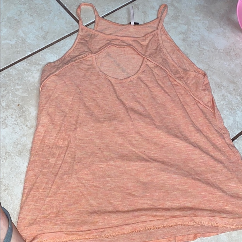 Cute simple basic peach color tank top